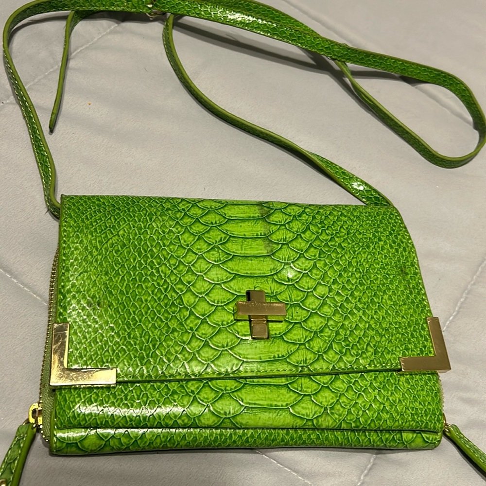 Lime green Gianni Bini Crossbody purse
